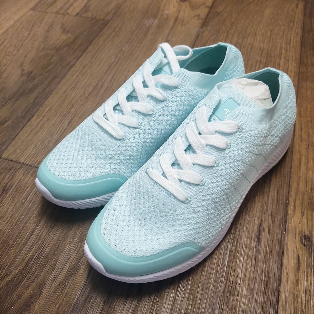 Teal sneakers